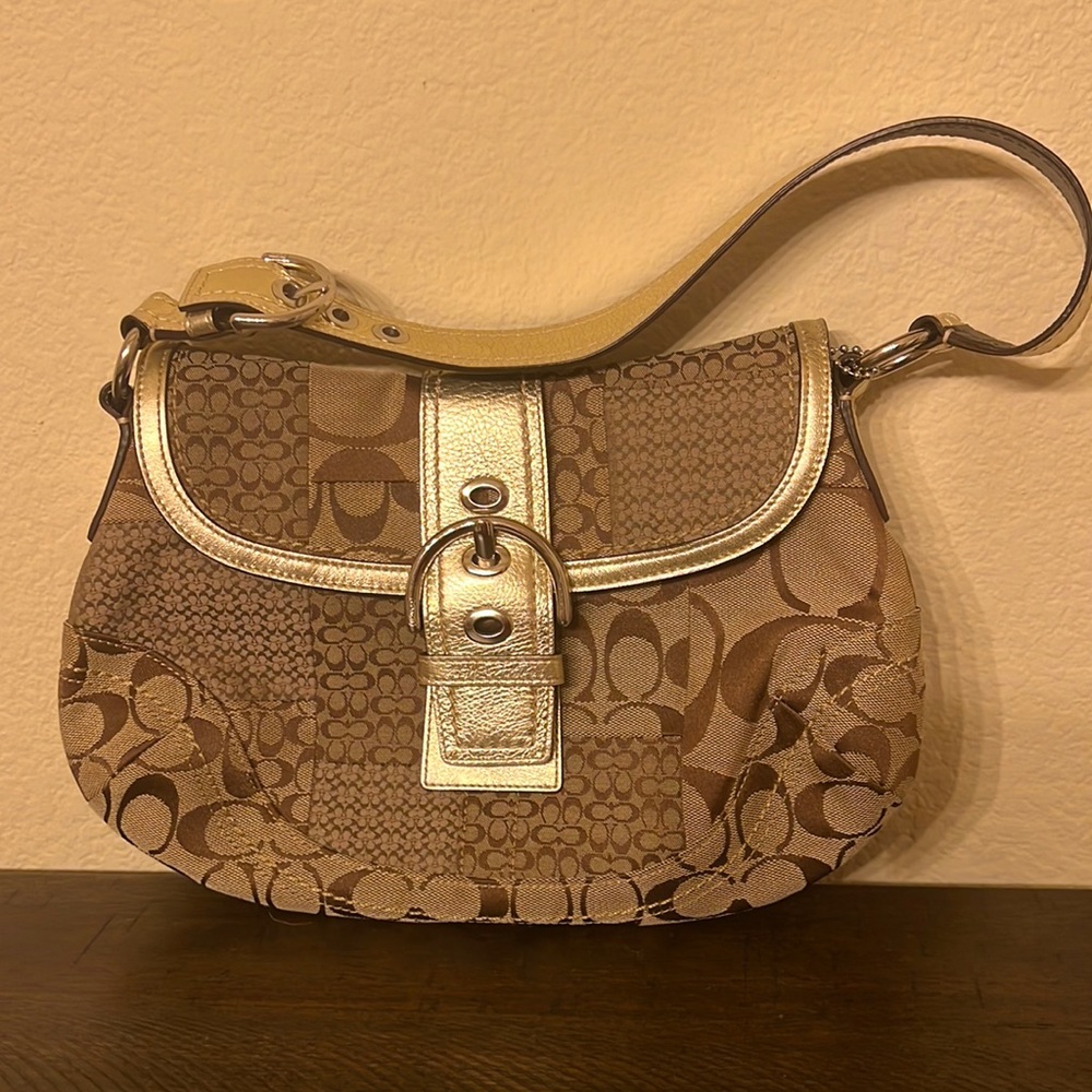 Coach signature gold/khaki bag